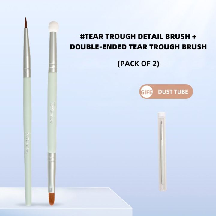 brainbow-2pcs-double-ended-concealer-brush-detail-tear-trough-brush-precision-concealer-sponge-covers-dark-circles-makeup-brushes-sets