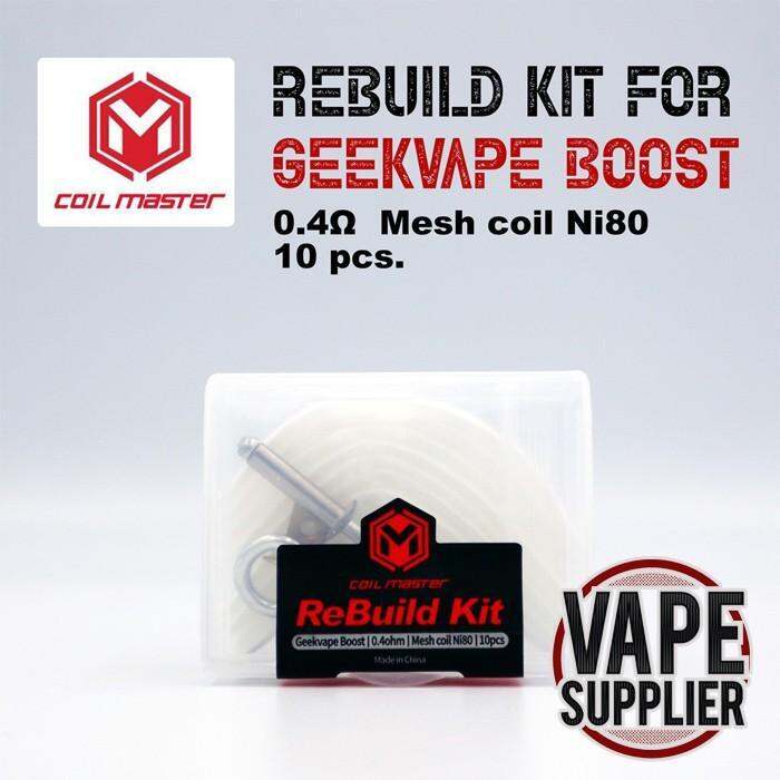 Coil Master RBK Rebuild Kit For Geek Vape Aegis Boost 0.4 ohm mesh coil