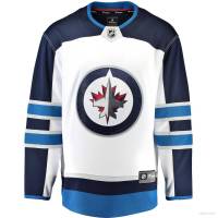 NHL Winnipeg Jets Away Jersey White Long Sleeve Fans Sports Tops Plus Size