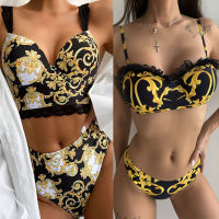 Push Up Bikinis 2021 Bikini Set High Waist Swimwear Women Swimsuit Female Swimming Suit Bathing Suit Print Biquini Bikini Set