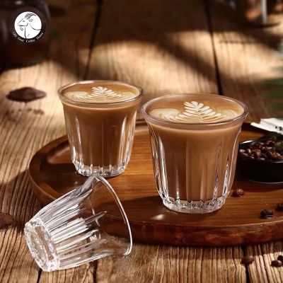 [ใหม่2023] 200Ml ญี่ปุ่นสไตล์แก้วกาแฟย้อนยุคอเมริกันถ้วยกาแฟสกปรกแก้วกาแฟชาแก้วกาแฟเหยือกแก้ว Latte Espresso Brewing