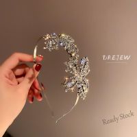 【Ready Stock】 ▩✐ C18 DREJEW Fashion Simple Unique Trendy Headband Spring New Style Full Diamond Butterfly Design Hair Accessories Women