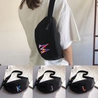 Women Bag Fashion Shoulder Waist Bags 26 Letter Printing Outdoor Sports Youth Running and Cycling Messenger Chest Fanny Pack Running Belt