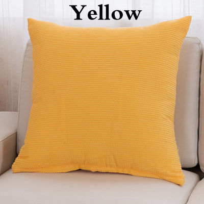 yurongfx 43x43cm Sofa Bed Decorative Corduroy Fabric Cushion Cover Throw Pillow Pillowcase Home Decor Seat Car Solid Color
