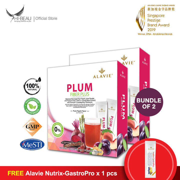 2 boxes ALAVIE Plum Fiber Plus 15s (total 30s) *Digestive Care, Bowel