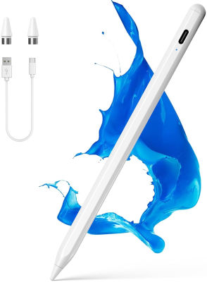 Stylus Pens for Touch Screens, NTHJOYS Active Stylus Pen for iOS/Android with Magnetic Design Fine Point Stylist Pencil Compatible with Apple iPad/Pro/Air/Mini/iPhone/Samsung/Tablets Writing &amp; Drawing White