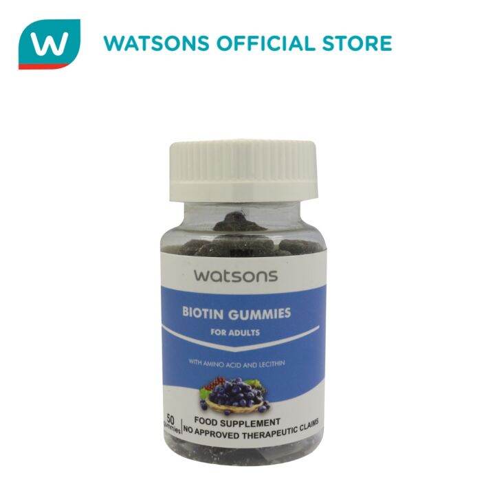 WATSONS Biotin Gummies with Amino Acid and Lecithin for Adults Lazada PH