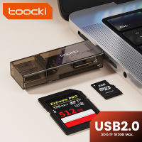 เครื่องอ่านการ์ดไมโครการ์ดความจำการ์ดรีดเดอร์ USB Toocki อุปกรณ์อะแดปเตอร์สำหรับแล็ปท็อปการ์ดความจำการ์ดอัจฉริยะหลายเครื่องอ่านการ์ด