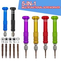 5 in 1 Mini Screwdriver Set Aluminum alloy Disassembly Key Screw driver For DIY Mobile Iphone Repair Samsung Sony Hand Tools Tool Sets