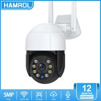 Hamrol Tuya 5MP 5X Zoom Wifi IP Camera Auto Tracking Outdoor PTZ Camera Ai Human Detect Wireless CCTV Security Camera Smart Life