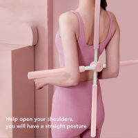 Yoga Body Stick Pink Crossed ไม้โยคะน้ำหนักเบาบรรเทาอาการปวดของคุณด้วยเชือกเส้นเล็กสำหรับการฝึก