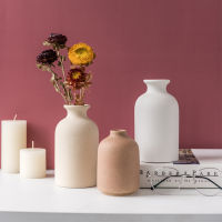 Ceramic Vases Retro Frosted Ceramic Nordic Retro Pastoral Vase Ceramic Vase Simple Decoration Creative Home Furnishings Crafts