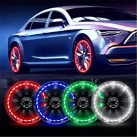 4pc cars Accessories wheel LED light decor Bike Led flashing light decor Solar LED lighte Tire Valve cars motorcycle accessories