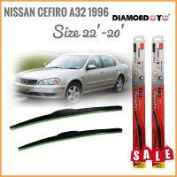 snr**อุปกรณ์เสริมแต่ง** ที่ปัดน้ำฝน ใบปัดน้ำฝน ซิลิโคน ตรงรุ่น Nissan Cefiro A32 1996 ไซส์ 22-20 ยี่ห้อ Diamond กล่องแดง คุณภาพเทียบแท้