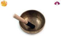 ขันทิเบตแฮนด์เมด ขนาด17.9ซม. น้ำหนัก980กรัม ชามทำสมาธิแฮนด์เมด Tibetan Handmade Singing Bowl