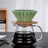 Coffee Maker Three-piece Coffee Set Ceramic V60 Coffee Filter Cup Cloud Pot Coffee Coffee Pot Multicolor Coffee Funnel