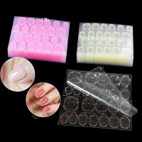 Wholesale 50 Sheets 24pcs Press On Double Side Jelly Nail Glue Adhesive Waterproof Tape Stickers for Manicure Fake Nail Toe Tip Adhesives Tape