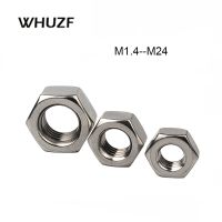 Free Ship 1/5/100pcs A2 304 Stainless Steel Hex Hexagon Nut for M1.4 M1.6 M2 M2.5 M3 M4 M5 M6 M8 M10 M12 M16 M20 M24 Screw Bolt Nails  Screws Fastener