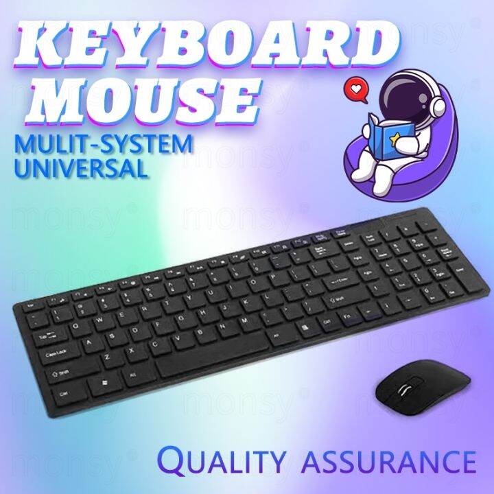 Keyboard Set Wireless Keyboard Mouse Bundles Computer Laptop PC Home