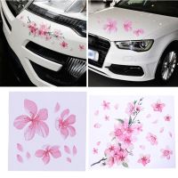 【CC】 Car Floral Sticker Pink Decal Window Automobile Romance Dropshipping