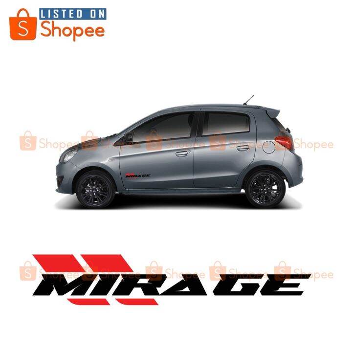 Genuine Stickers 2X Mitsubishi Mirage Stripes Decals Vinyl