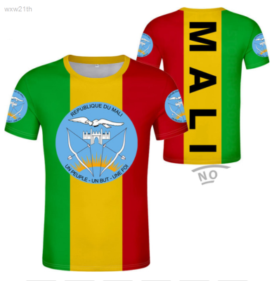 2023 Mali T-shirt Free Customization Name Number Mli T-shirt National Flag Ml Republic French Language Malaysian Character Photo Printing Clothing Unisex