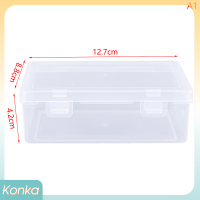 ✨ Konka กล่องเก็บของ PP ใสสำหรับจัดระเบียบเดสก์ท็อปกล่องใส่ดินสอกล่องเก็บของเครื่องเขียน