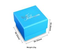Jewelrypalace กล่องคุณภาพสูงกล่องแพคเกจสองรุ่นกล่องแพคเกจสีฟ้าสำหรับจี้สร้อยคอเครื่องประดับขนาดเล็ก
