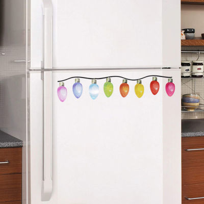 สติ๊กเกอร์สะท้อนแสงแม่เหล็กพลาสติกไฟตกแต่งรถสะท้อนแสงสำหรับตู้เย็นตู้เก็บของใช้ซ้ำได้