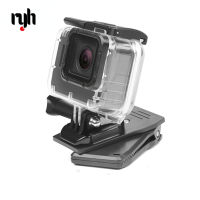 360องศากระเป๋าเป้สะพายหลังคลิปหนีบภูเขาสำหรับ Gopro ฮีโร่9 8 6 5 4 SJCAM ยี่4พัน Eken H9กล้องสายชุดสำหรับไปโปรอุปกรณ์เสริม