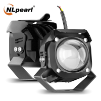 NLpearl ไฟสปอร์ตไลท์ Led สำหรับรถบรรทุก,ไฟสปอร์ตไลท์ Led ทรงสี่เหลี่ยมสีขาวสีเหลือง3570