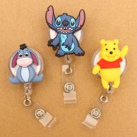 hot！【DT】✜  Cartoons Winnie The Eeyore Scalable Badge Reel Holder Doctor Student Name Tag And Id Holde Accessories