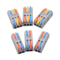 10pcs Color Type PCT-2-2 PCT-3-3 Safety Electrical Wiring Terminals Household Wire Butt Splitter Connector Clip Fast Insulation