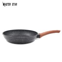 Master Star 2020 New Design Non-stick Durable Frying Pan Steak Omelette Aluminum Marble Coating Pan Induction Cooker