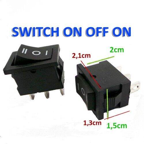 Rocker Switch Pin On Off On Saklar Hitam Tanpa Lampu Lazada Indonesia