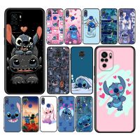 【Yellow peach flavor】น่ารัก Lilo และ Stitch ซิลิโคนปกคลุมสำหรับ Xiaomi R Edmi หมายเหตุ11 10ครั้ง10 10วินาที9 9วินาที Pro Max 9ครั้ง8ครั้ง8 7 6 5กรณีโทรศัพท์