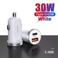 ?วัสดุพรีเมี่ยม? Joyroom 30W ที่ชาร์จแบตในรถ PD + QC3.0 Dual-Port Smart Charge C-A08 ราคาถูก