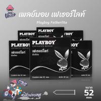 ถุงยางอนามัย 52 เพลย์บอย เฟทเธอร์ไลท์ ถุงยาง Playboy Fetherlite ผิวเรียบ (6 กล่อง)