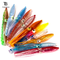 TONGBAO01 10pcs 8cm Soft Lure ปลาหมึกเหยื่อเทียมปลาปลาหมึกปลาทูน่า Sailfish baits