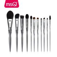 MSQ Professional 11pcs Powder Makeup Brushes Set Classic Eyeshadow Lip Foundation Make Up Brush Goase Hair PVC Handle