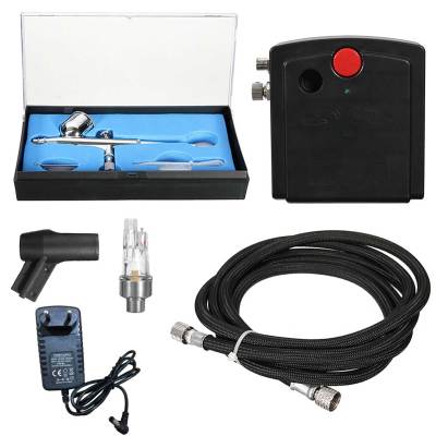 Professional Airbrush Air Compressor Kit for Tattoo with Small Pen Holder Air Tube Air Brush for Art Painting Manicure Craft