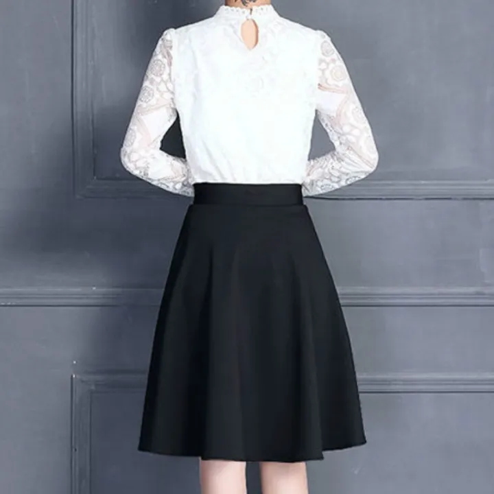 cc-skirts-m-3xl-pleated-elastic-waist-middle-skirt-all-match-office-skin-friendly