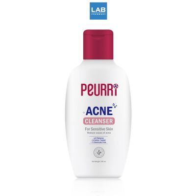 Peurri Ance Cleanser 100 ml.  เพียวรี แอคเน่ คลีนเซอร์ เจลทำความสะอาดผิวหน้า และ ผิวกายสำหรับ ผิวแพ้ง่าย 1 ขวด 100 มล.