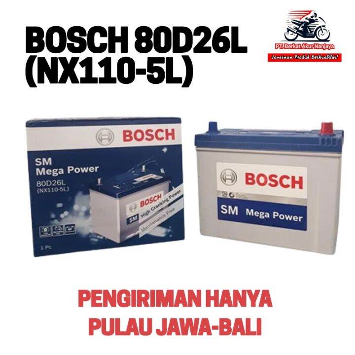 AKI KERING MOBIL Fortuner Innova Mazda Sedan AKI BOSCH 80D26L / NX110
