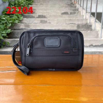 America のTUMIの TUMI/Tuming 22104DH Mens Clutch Ballistic Nylon Multifunctional Business Casual Handbag Washing Bag