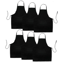 36 Pack Black Kitchen Apron with 2 Pockets Anti-Dirty Apron Suitable for Barbecue Kitchen Cooking Baking Restaurant