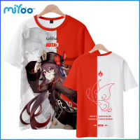 COD Genshin Impact Anime Surrounding Short-sleeved T-shirt Mens Women