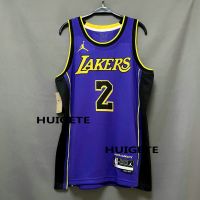 2022-23 New Original NBA Los Angeles Lakers 2 Jarred Vanderbilt Jersey Statement Edition Purple Swingman Heat-pressed