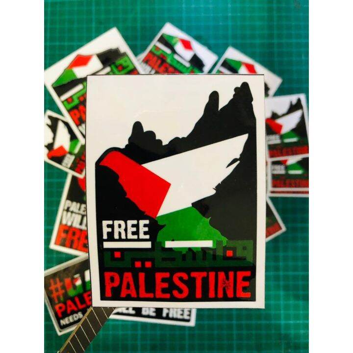 Sticker Palestine / Save Gaza / Free Palestine / Save Palestine (Motor, Kereta, Lori) Lazada
