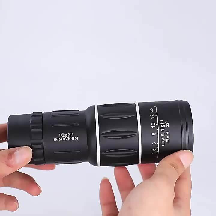 （100 Very good ）Powerful Monocular escope 16x52 Dual Focus Scope Zoom